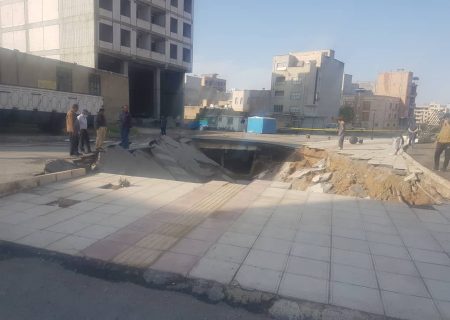 فرونشست بلوار اصناف ایلام/ هشدار عضو شورای شهر