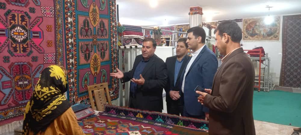 معاون امور مجلس، حقوقی و استان‌های وزارت میراث‌فرهنگی از بازارچه صنایع‌دستی ایلام بازدید کرد