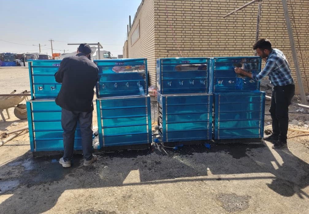 نصب و راه‌اندازی ۲۲ دستگاه آبسردکن در پایانه‌ مرزی مهران