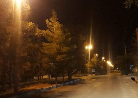 تعمیر شبکه روشنایی بلوارهای شهرک صنعتی ایلام