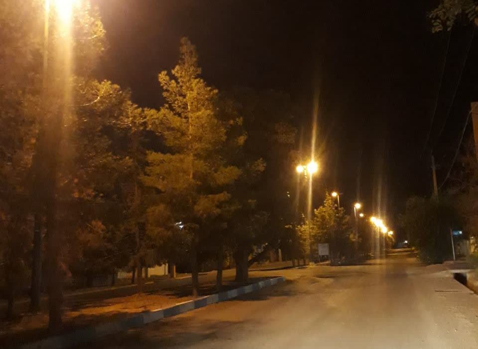 تعمیر شبکه روشنایی بلوارهای شهرک صنعتی ایلام
