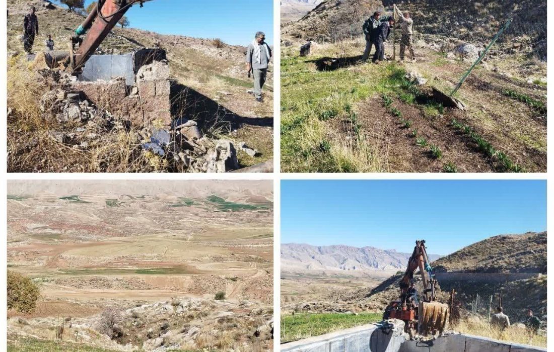 رفع تصرف ۹۸۰۰۰ مترمربع از اراضی ملی مناطق حفاظت شده کبیرکوه