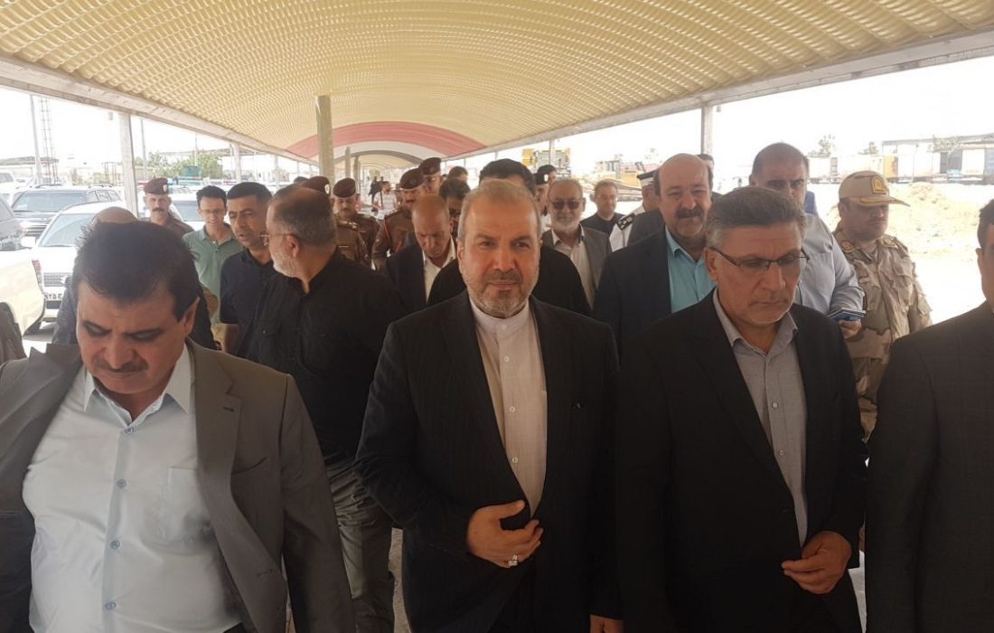 بازدید سفیر ایران در عراق از مرز مهران