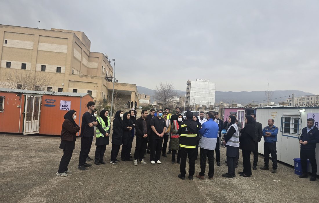 مانور تخلیه بیمارستان در شرایط بحران برگزار شد   