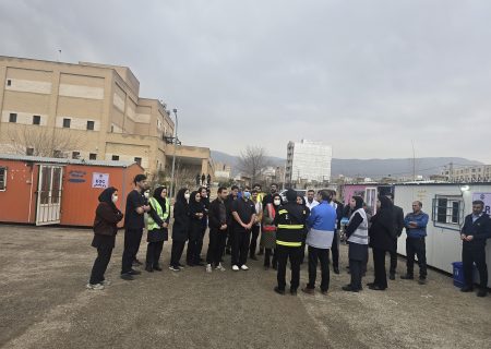 مانور تخلیه بیمارستان در شرایط بحران برگزار شد   